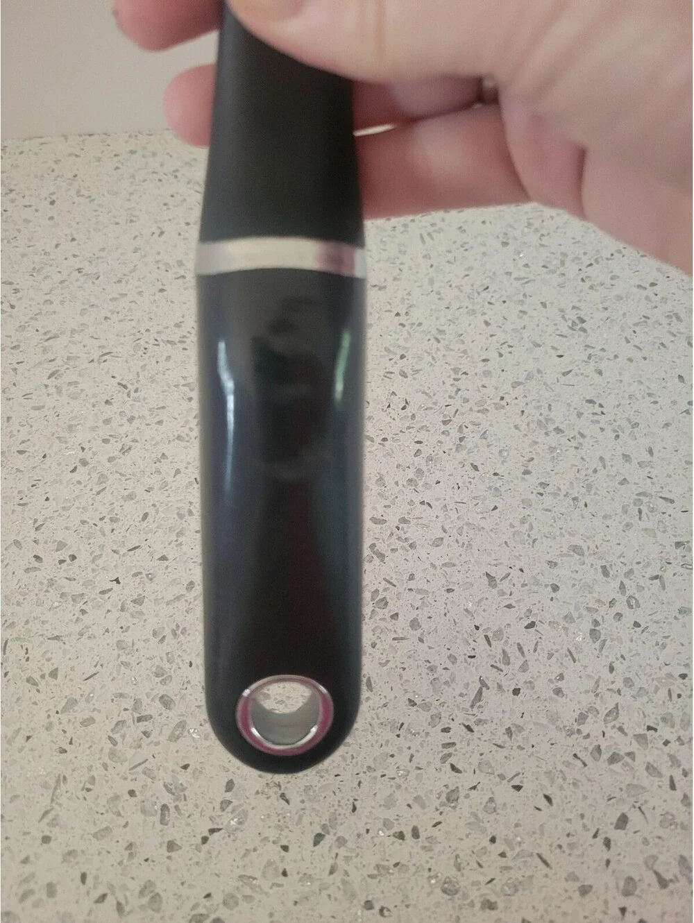 KitchenAid Black Plastic Slotted Turner Spatula Stainless Accent Kitchen Utensil